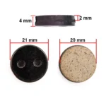 Pastilhas Travão de Resina Xiaomi M365 (1Kit)